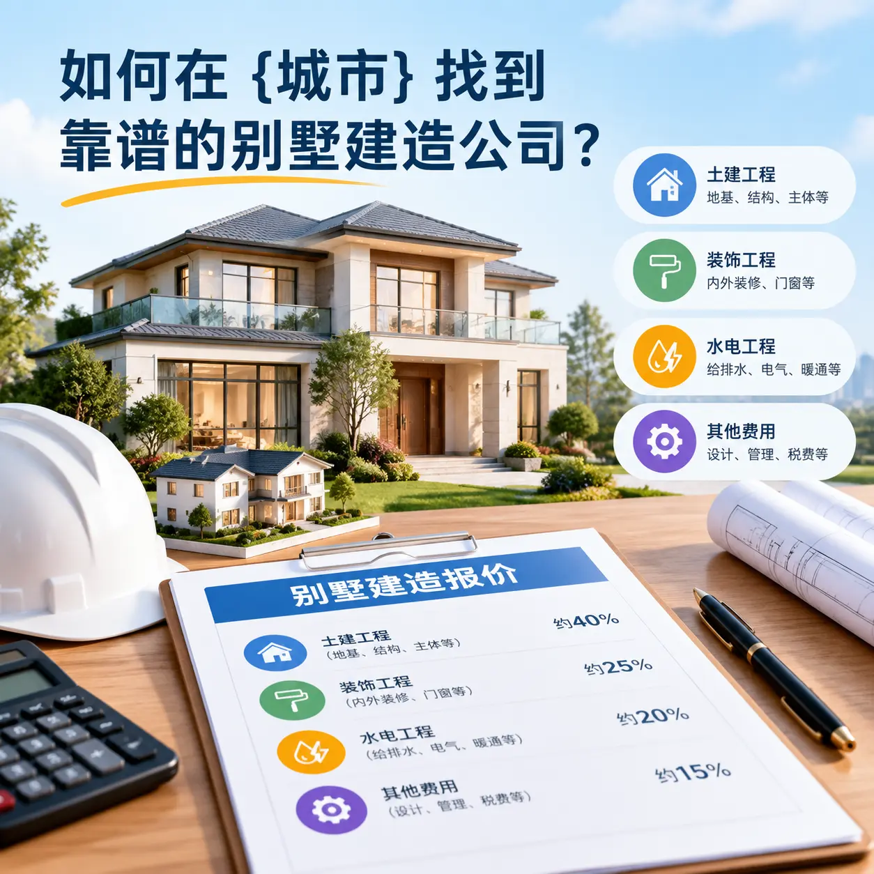 如何在 平坝 找到靠谱的别墅建造公司?