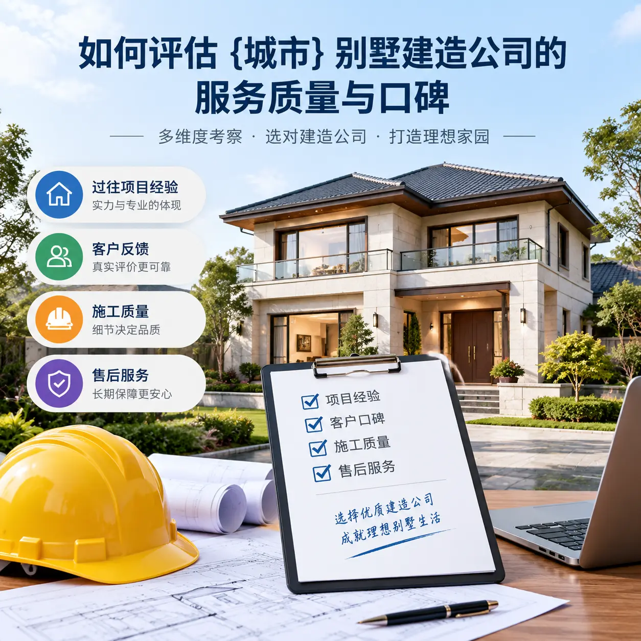 如何评估 平坝 别墅建造公司的服务质量与口碑