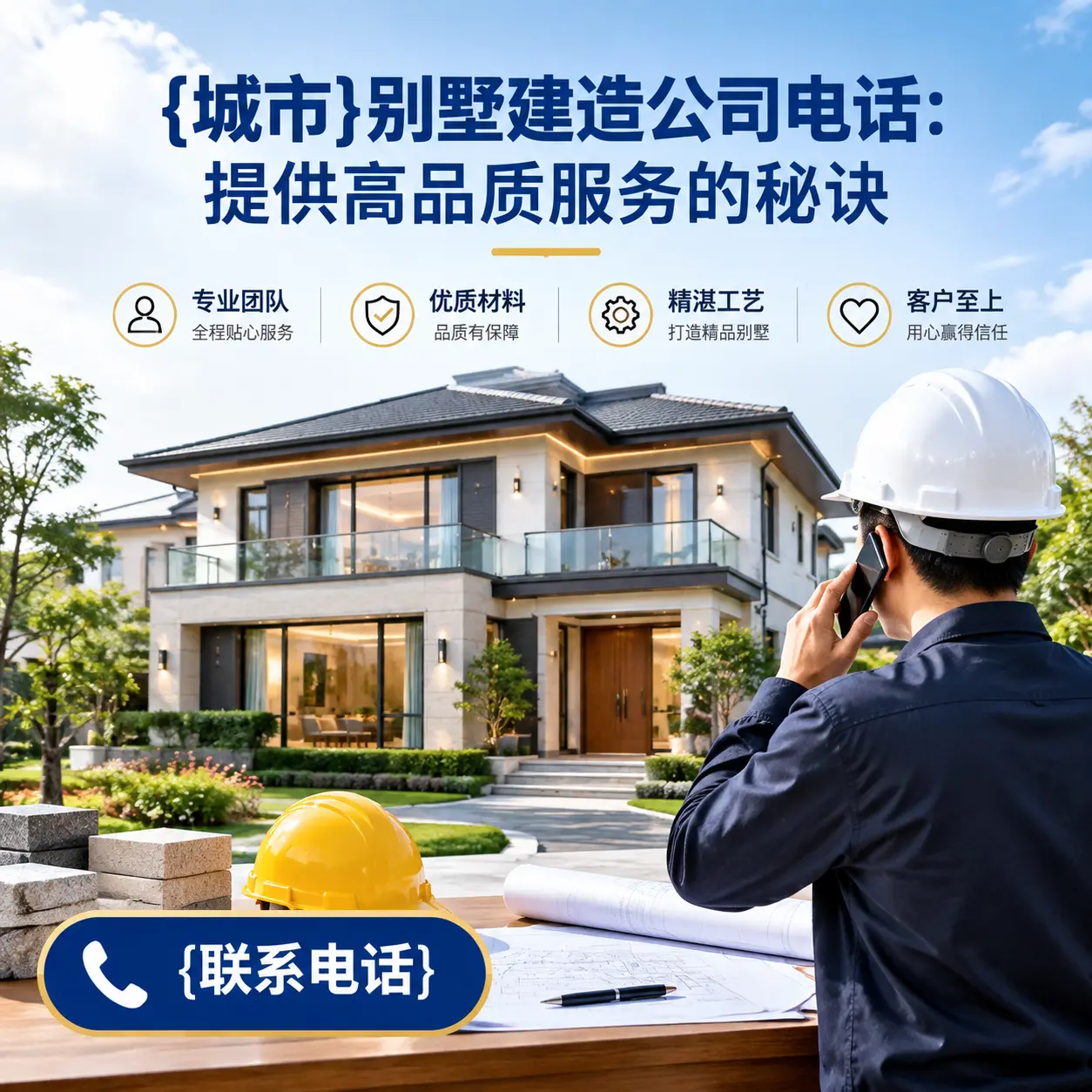 平坝别墅建造公司电话:提供高品质服务的秘诀