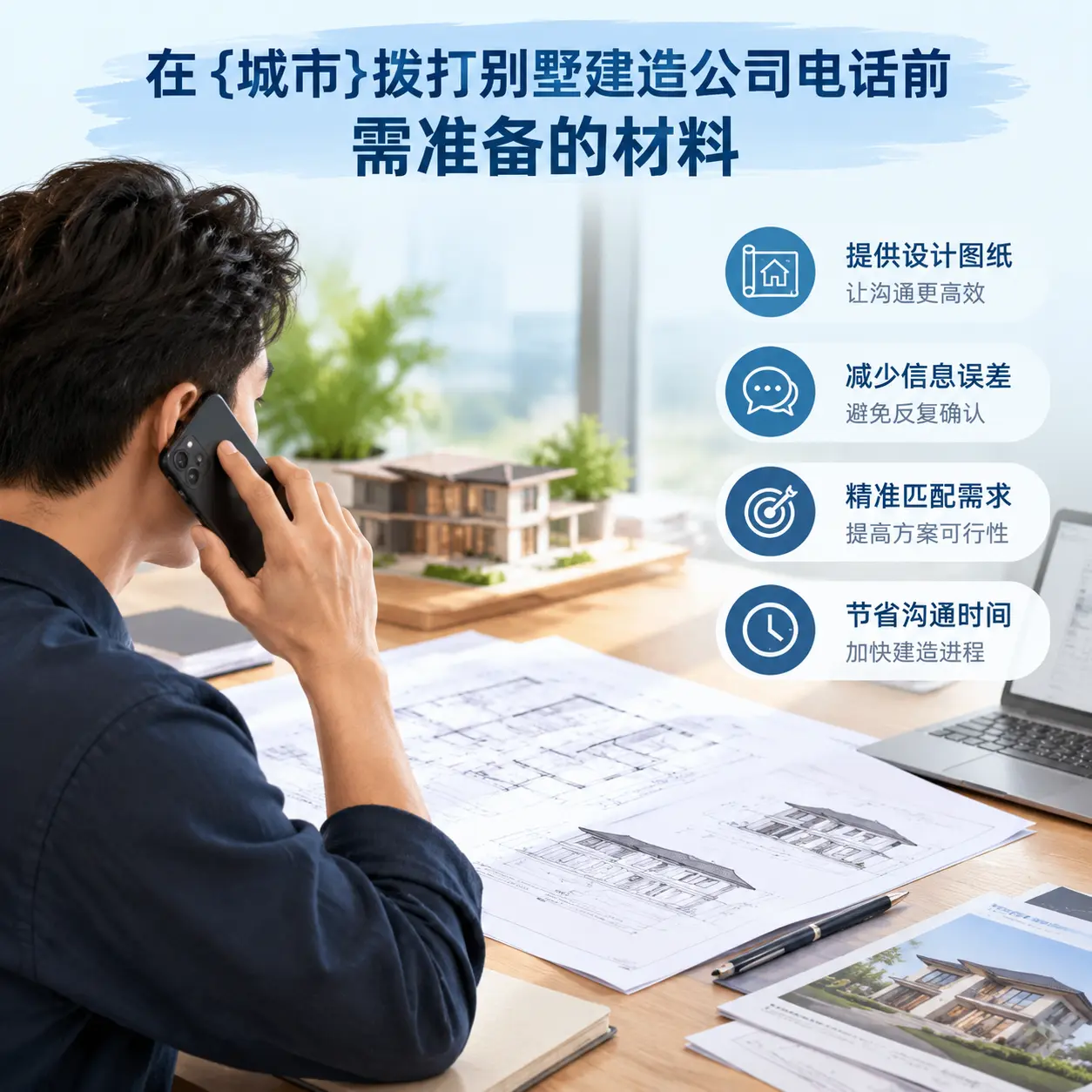 在平坝拨打别墅建造公司电话前需准备的材料